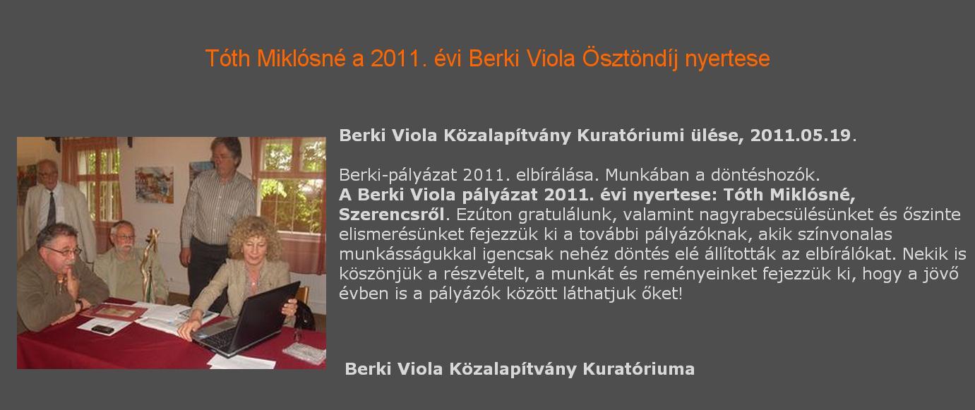 23. Berki Viola ösztöndíj