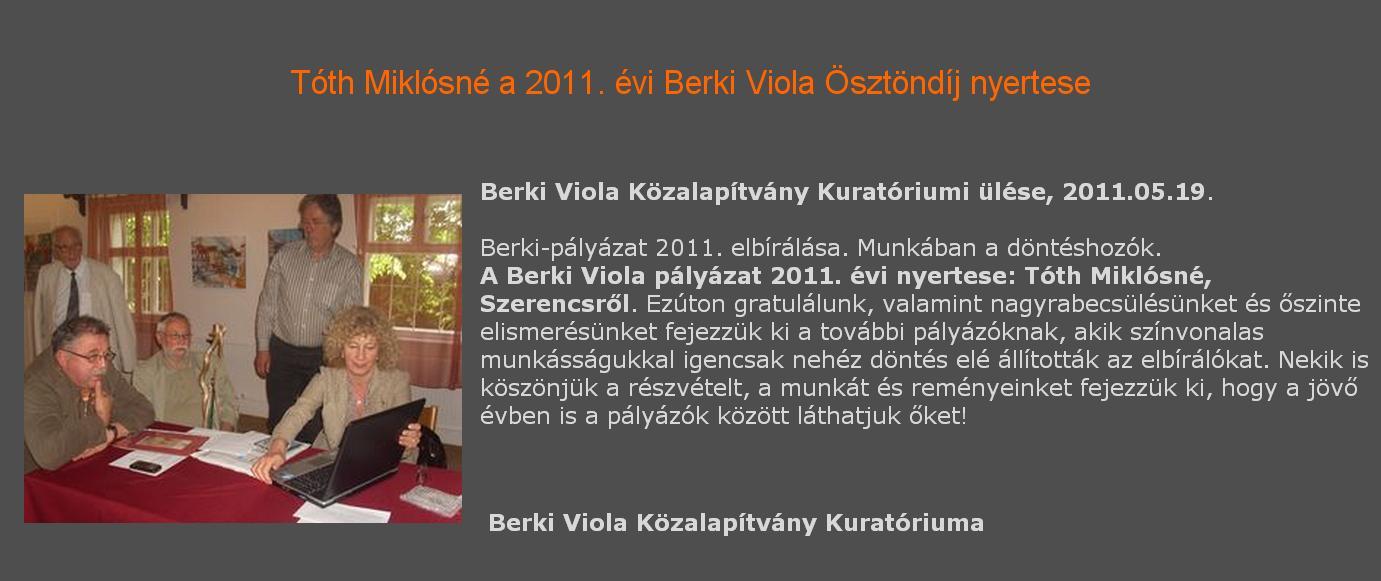 23. Berki Viola ösztöndíj
